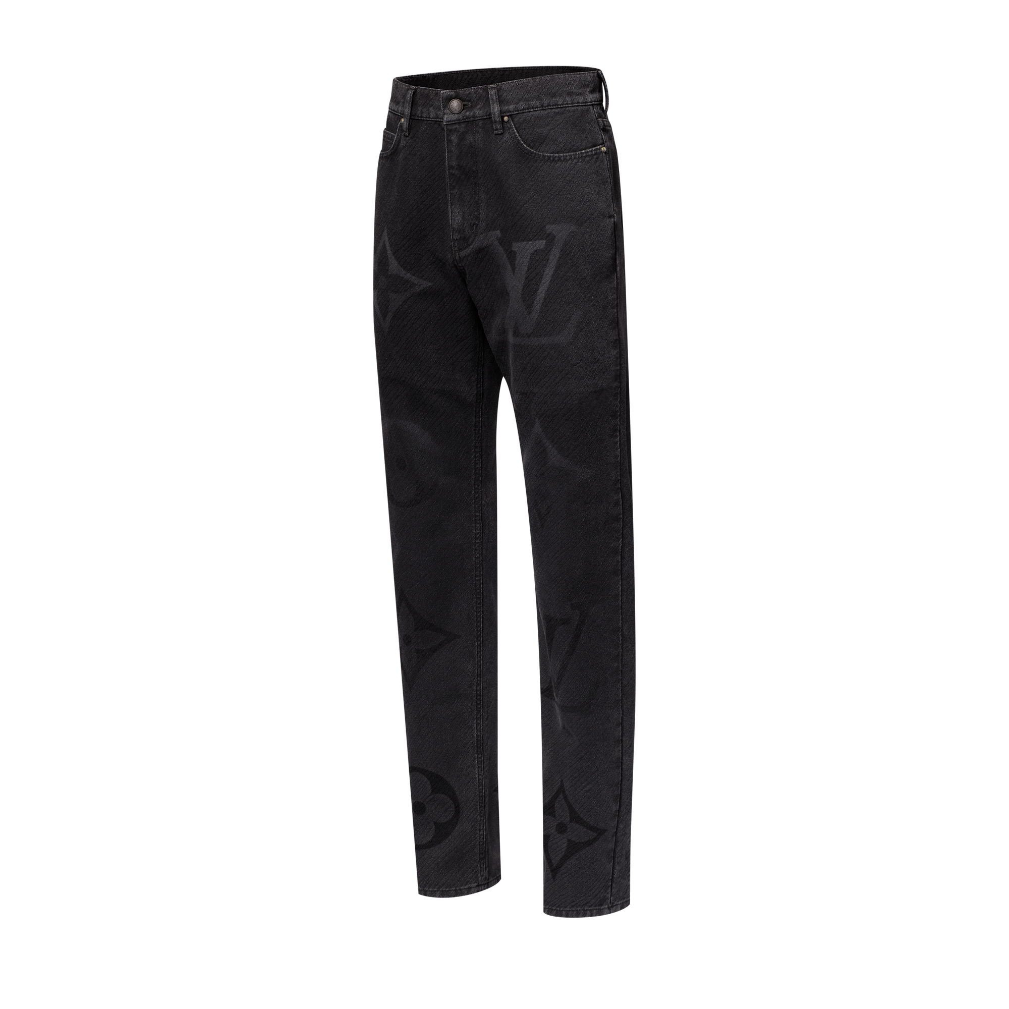 Pantaloni in denim con motivo Monogram - Abbigliamento 1AFY52